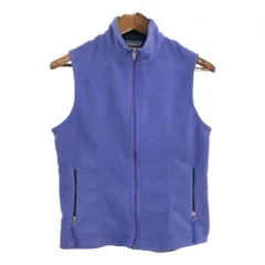 90年代 USA製 patagonia パタゴニア SYNCHILLA シンチラ フリース ベスト アウトドア ブルー (レディース S) 中古 古着 R0605