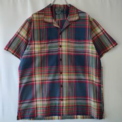 ポロバイラルフローレン 開襟  チェック コットン サイズM Polo by Ralph Lauren