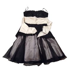 TE9 베치 존슨 BETSEY JOHNSON 레이스 백 리본 튜브 드레스 원피스 2 사이즈 여성 의류 여성
