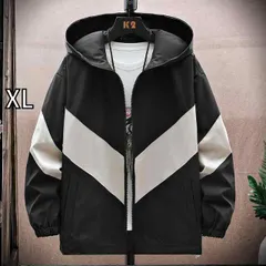 [XL]春 コーデ メンズ  服 シンプル ファッション オシャレ 大人 かっこいい 大きいサイズ ストリート 紳士服  ジャケット 春 韓国スタイル カジュアル フード付き 薄型 ジャケット