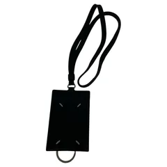 Maison Margiela カーフレザー  ロゴカードホルダー ブラックのサムネイル