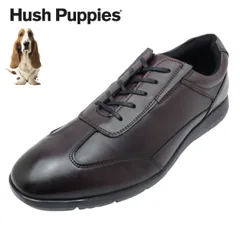 Hush Puppies ハッシュパピー メンズ レザー スニーカー ウォーキングシューズ  M-7123T 7123T 紐靴 本革 ビジネス　ワインのサムネイル