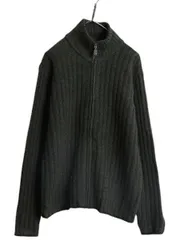 【お得なクーポン配布中!】 00s J CREW フルジップ ニット セーター ジャケット メンズ M / オールド ジェイクルー シェットランド ウール ドライバーズ カーディガン