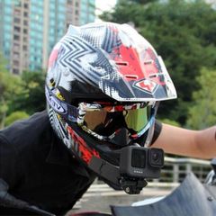 w新品送料無料）オートバイヘルメットチンマウントキット GoPro Hero
