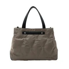 [VITAFELICE] ヴィータフェリーチェ キルティングナイロントートバッグ（M） レディース inb-90048z (モカ)