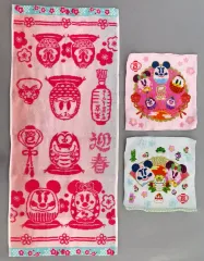 【中古】タオル・手ぬぐい 集合 フェイスタオル＆ミニタオル(今治タオル) 「ディズニー 東京ディズニーリゾートのお正月 2025」 東京ディズニーリゾート限定