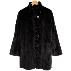 ☆☆balmain バルマン ミンク コート 毛皮 サイズ L レディース SW075-85HG ブラック×パープルのサムネイル