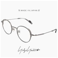 【新品】 ヨウジ ヤマモト メガネ 日本製 19-0097 3 c03 48mm Yohji Yamamoto メンズ 眼鏡 ラウンド 型 ベータ チタン 丸メガネ フレーム ダミーレンズ発送