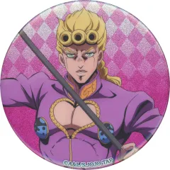 【中古】バッジ・ビンズ ジョルノ・ジョバァーナ 「ジョジョの奇妙な冒険 JOJO WORLD Quizzes 75mmグリッター缶バッジ」