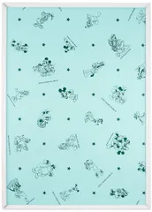 【迅速発送】テンヨー(Tenyo) 【日本製】 アルミ製 パズルフレーム ディズニー専用 セーフティパネル 300ピース用 ホワイト (30.5x43cm) ワンタッチ前開き方式 ロック機能付き ミッキーエンブレムプレート 掛け紐 フック 付属