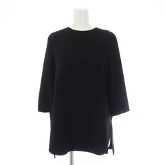 ヨーコチャンフレアポイントヘムブラウスブルー23年製定価7.7