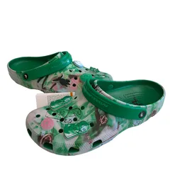 クロックス crocs  FUTURA LABORATORIES 209622-3WH メンズ靴 サンダル その他 総柄 グリーン 30cm 201-shoes813