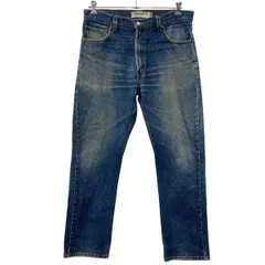Levi's 505 デニムパンツ W36 インディゴブルー リーバイス ジップアップ コットン100% レギュラーフィット カジュアル ジーンズ 2509-656