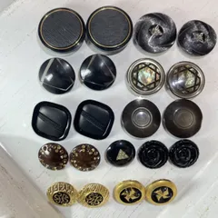 ボタンアソート　ブラック系②