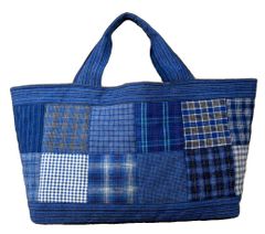 ヴィンテージ L.L. bean マドラスチェック パッチワーク トートバッグ