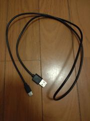 黒 USB TypeC 充電ケーブル 全長101cm