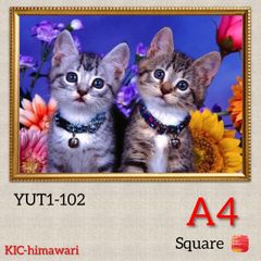 A4額付き square【YUT1-102】ダイヤモンドアート