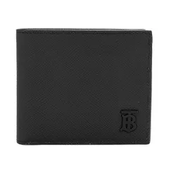 新品 バーバリー BURBERRY 2つ折り財布 TBバイフォールドウォレット ブラック