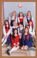 【中古】コレクションカード(女性) TWICE/集合(9人)/CD「Eyes wide open」予約特典フォトカードセット Retro ver.