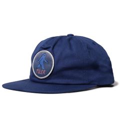ポーラー キャップ POLeR SASCLOPS HAT ポーラー サスクロップス ハット サーフ キャンプ ハット キャップ スナップバック ポーラー キャップ アウトドア 帽子 ロゴ アウトドア スタッフ 男女兼用 211ACM7003 NAVY