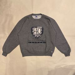 90s　usa　russell　スウェット　カレッジ　アート　短丈　【T-368】