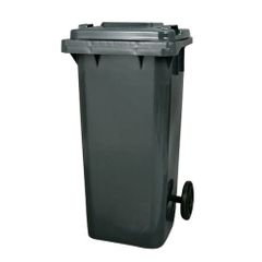 大型ゴミ箱（120L）グレー　プラスチック　ふた付き　屋外　ダルトン/PT120GY