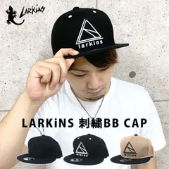 キャップ メンズ 大きいサイズ ブランド ラーキンス 帽子 深め LARKiNS 刺繍 ロゴ