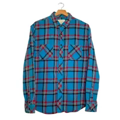 【AEROPOSTALE】 シャツ（長袖・チェック柄）｜XLサイズ｜メンズ｜ブルー×レッド×ホワイト｜アメカジテイスト｜綿100％