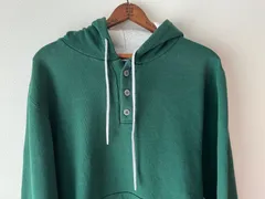 USA製 90s RUSSELL ATHLETIC ヘンリーネックスウェットパーカー