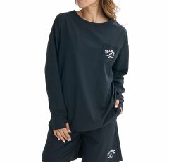 2025春夏 新品【BILLABONG/ビラボン】【水陸両用】RASH LS TEE 長袖ラッシュガード BLK レディース BF01C868