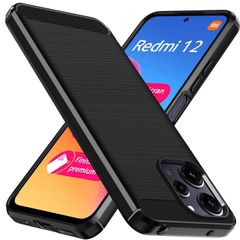 【数量限定】Redmi 12 5G ケース Xiaomi 米軍MIL規格 耐衝撃 ソフトTPU カバー [ 四隅化保護 指紋防止 LAYJOY 全面保護 衝撃吸収] レッドミ 12 5G スマホケース（ブラック）