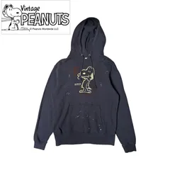 y2k Vintage PEANUTS ネイビー スヌーピー パーカー