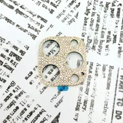 iPhone 14Pro カメラカバー キラキラゴールド