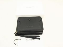 新品 HASHIBAMI ハシバミ 2204-809 三つ折り 財布 レザー ウォレット サイフ ブラック黒 705P★2