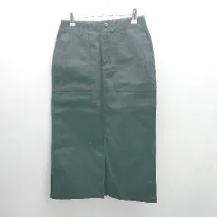 ◇ Θ apart by lowrys フロントジップ スリット入り ロング ストレート スカート サイズ M ブラック レディース E  【1411280035238】