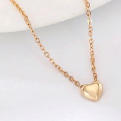 ［気品と華やかさを］ ハートネックレス シンプル  ゴールド チェーン おそろい お呼ばれ 鎖骨チェーン プレゼント レディース 20代 30代 40代 50代 agete 4℃ ete lesbonbon