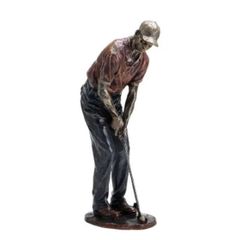 置物 置き物 ゴルフ 彫刻 彫刻像 ゴルファー フィギュア インテリア 玄関 寝室 ベットルーム リビング リビングルーム 男性像 樹脂 装飾品 装飾