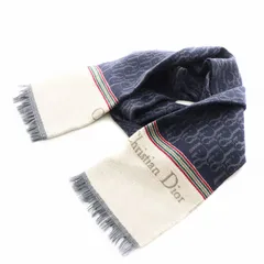 希少　Dior　クリスチャンディオール　トロッター　ロゴ　マフラー　ストール 2025年最新】dior トロッター マフラーの人気アイテム - メルカリ