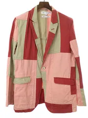 COMME des GARCONS SHIRT コムデギャルソンシャツ 2004SS パッチワークテーラードジャケット ミックス Mのサムネイル