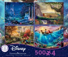 【ディズニーアート展限定】リトルマーメイド 　ステンドパズル　500ピース ディズニー ステンドアートジグソー ぎゅっと500ピース きっと