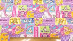 キミとアイドルプリキュア♪,生地幅110cm×長さ100cm、パープル