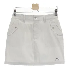 サイズ：S KAPPA GOLF カッパゴルフ  ストレッチスカート ストライプ柄 ホワイト系 [240101243700]# ゴルフウェア レディース ストスト