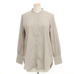 【中古】【未使用】バグッタ Bagutta ストレッチコットンナイロン ギャザーシャツ グレージュ【サイズM】【レディース】のサムネイル