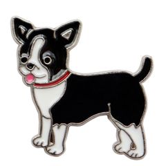 ピンバッジ チワワ かわいい犬をデザインしたピンズ 動物 合金製 2.4×2.3cm