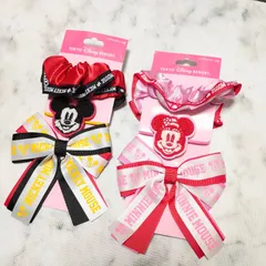 新品 【 ディズニー リゾート 】 ヘアゴム リボン シュシュハロウィン 未使用 ミッキー ミニー  Tokyo Disney Resort ディズニーリゾート パーク