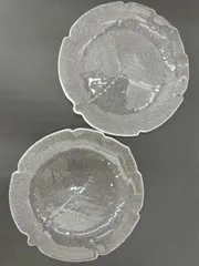 アルコロック　arcoroc   MADE FRANCE   フランス製　ガラス　お皿　リーフ　プレート　　箱無し