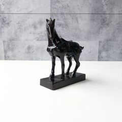 馬の置物 木工 リアル 木彫り 美術品 工芸品