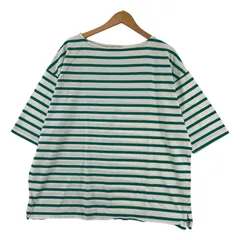 CIAOPANIC TYPY チャオパニックティピー ボーダー オーバーサイズ半袖Ｔシャツ sizeONE/グリーン×ホワイト