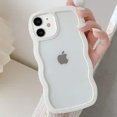 【人気商品】UEEBAI iPhone 12/iPhone 12 Pro 6.1 inch 用 ケース 可愛い おしゃれケース アイフォンケース ウェーブ デザイン ケース カラフルケース クリア TPUカバー 波状エッジ ソフトシェル ケース ワイヤレス充電