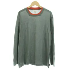 アルマーニ コレツィオーニ ARMANI COLLEZIONI Tシャツ カットソー スクエアネック 長袖 S M 緑 グリーン /DKのサムネイル